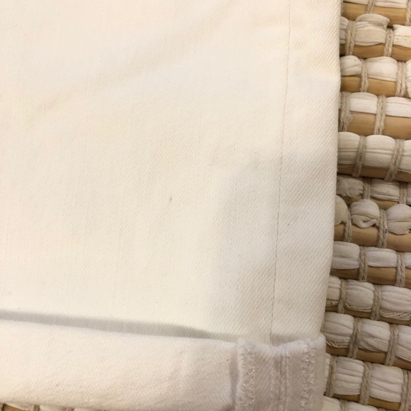 Lucky Brand White Roll Up High Rise Denim Shorts - Picture 4 of 8